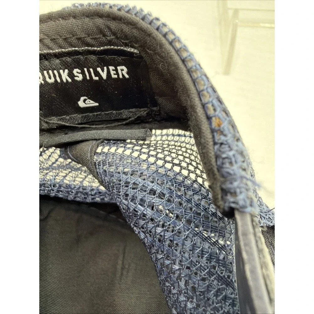 Quiksilver Trucker Cap Snapback Boys 50 cm Mesh Blue Hat Surfer Beach NWOT - Picture 11 of 12
